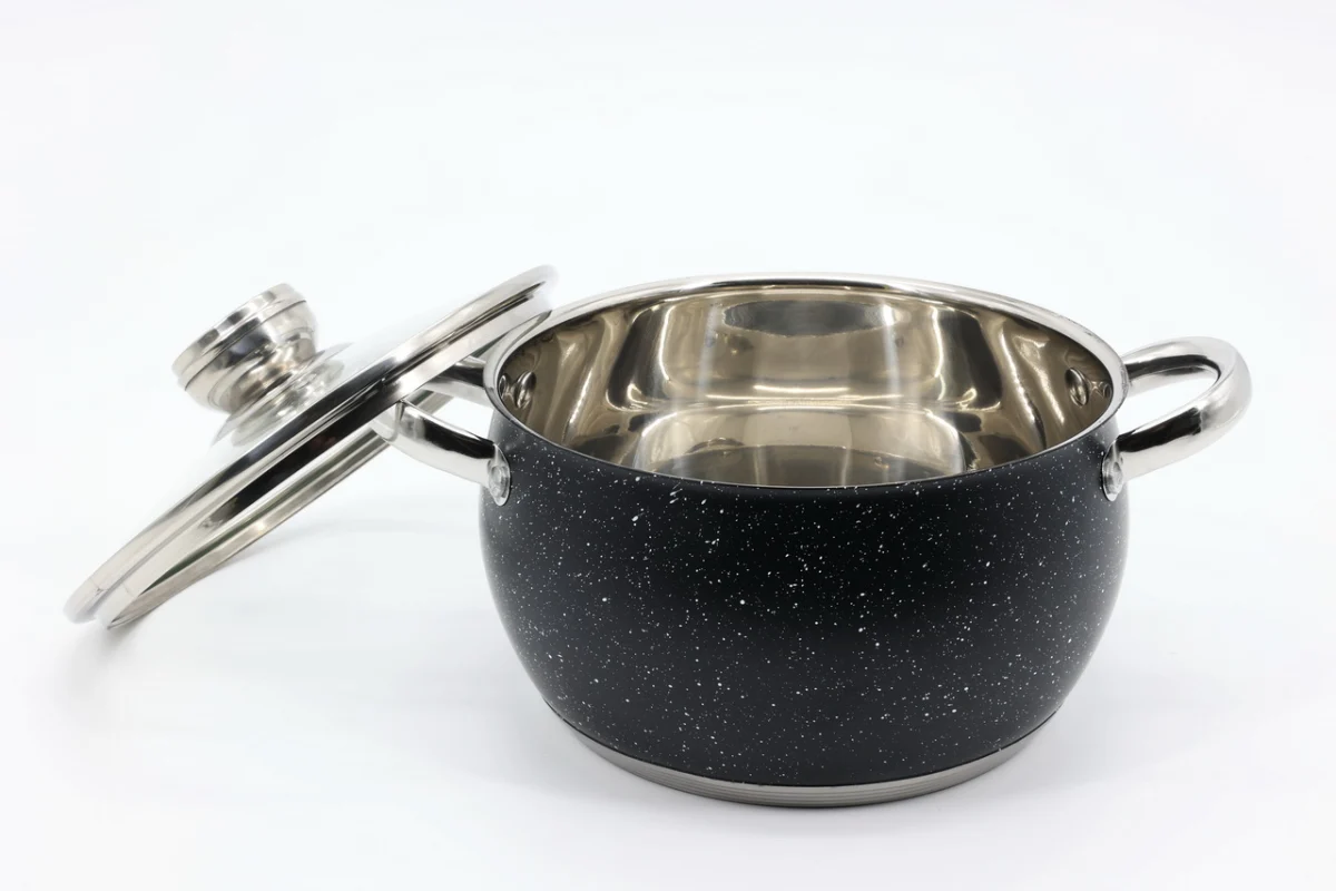 Каструля з кришкою 18×10,5 см 2,4 л з нержавіючої сталі